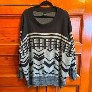 Geometric Print Sweater